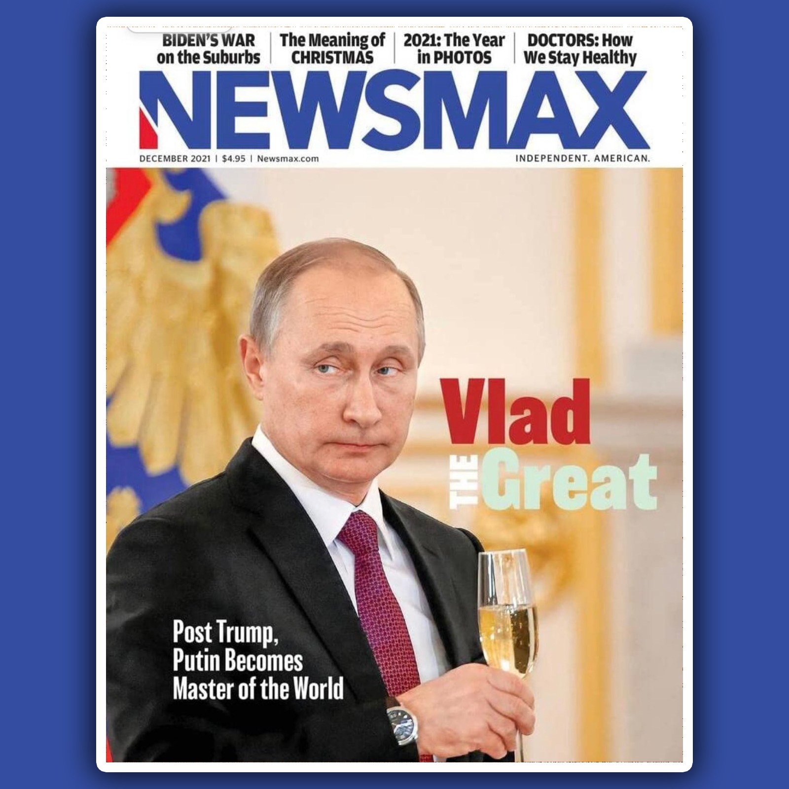Хозяин мира: Newsmax поместил фото Путина на обложку - 1 - изображение