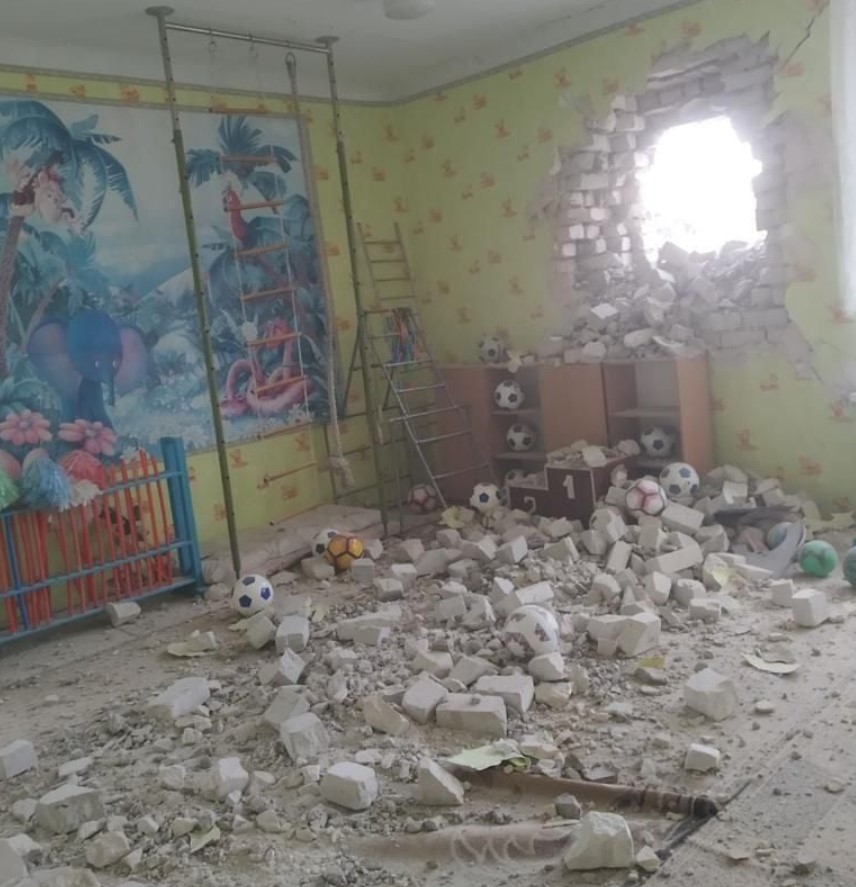 Обстрелян детский сад на Луганщине — ООС (фото) - 3 - изображение