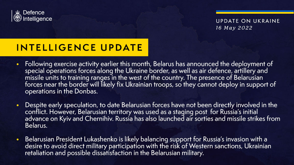Разведка Британии: войска Беларуси у границы мешают переброске подкреплений ВСУ на Донбасс - 1 - изображение