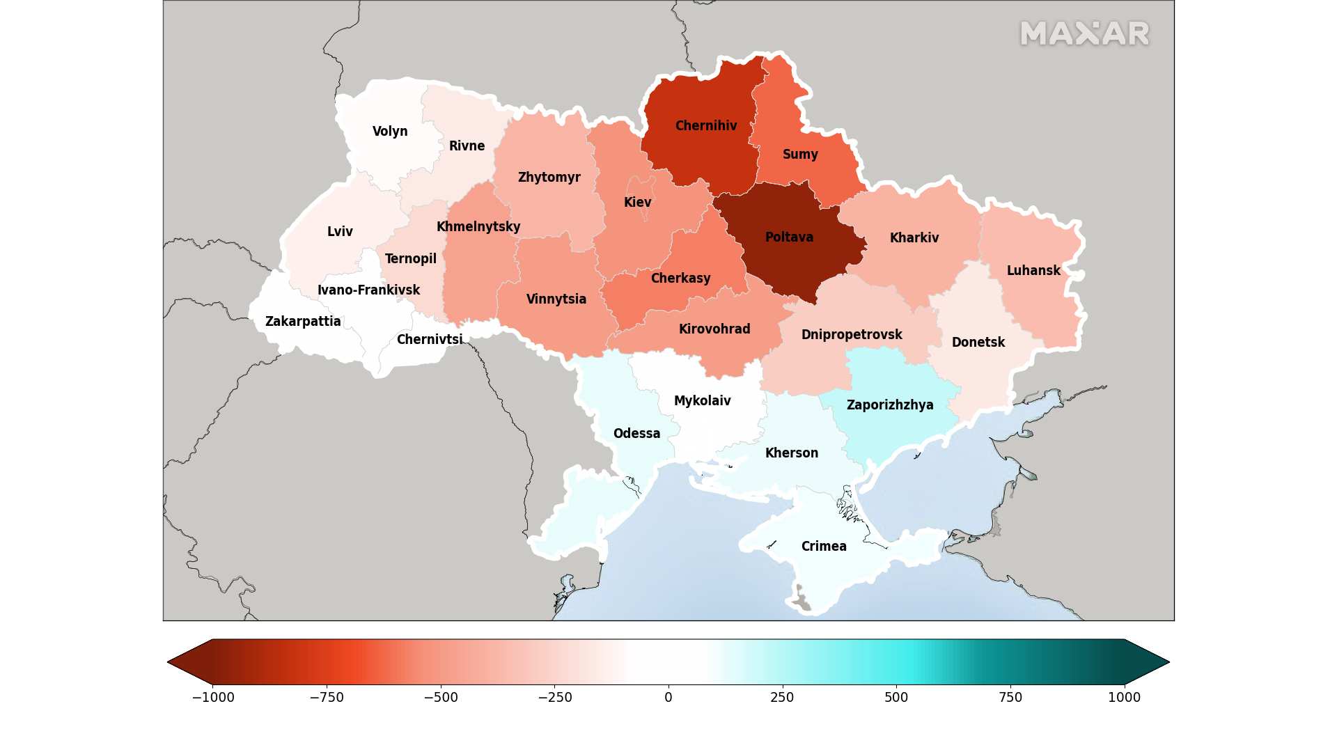 Украина из-за войны может недосчитаться половины обычного урожая зерновых — Maxar - 1 - изображение