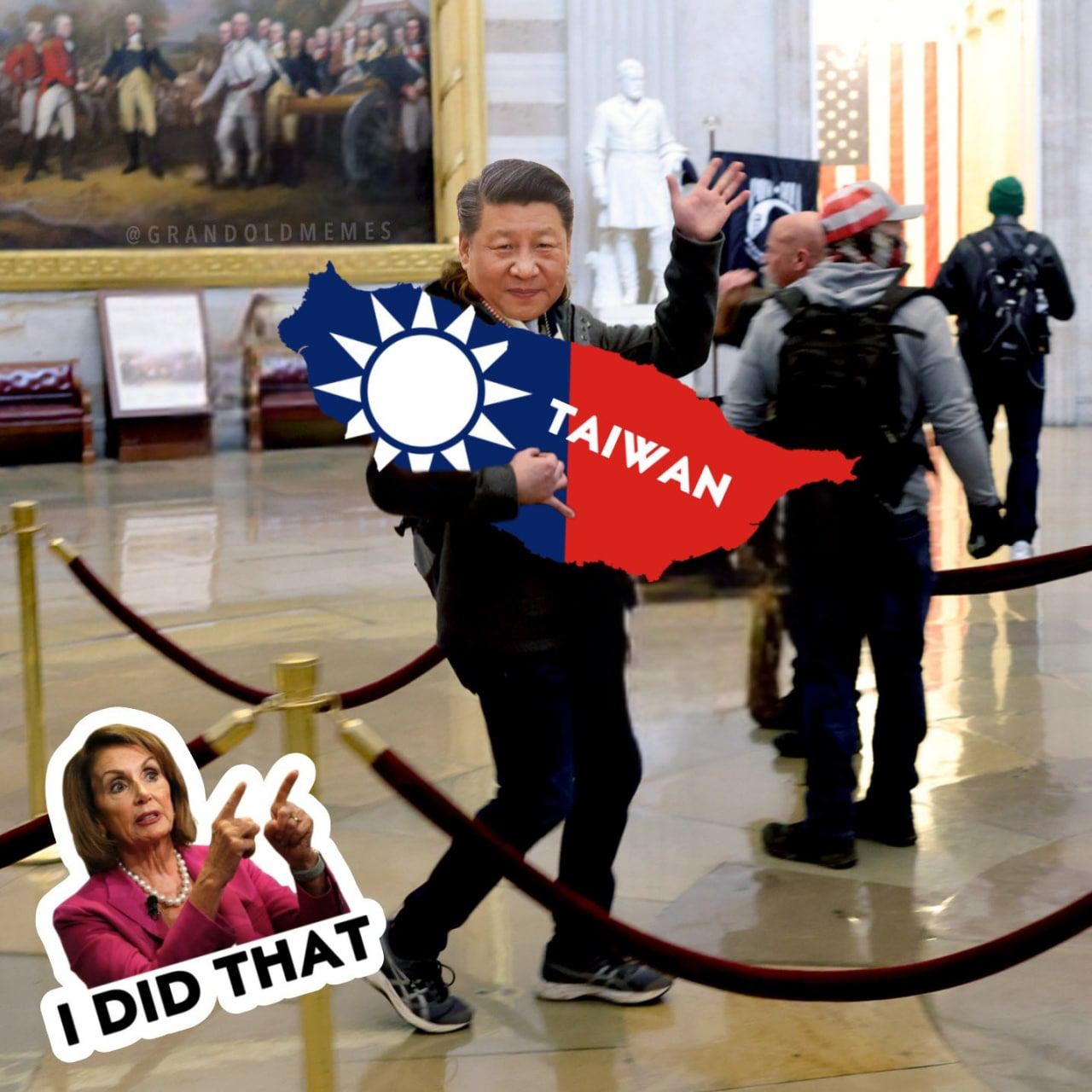 Нэнси Пелоси и её полёт на Тайвань: Сеть отреагировала мемами и карикатурами - 7 - изображение