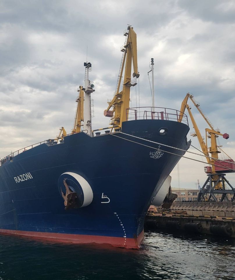 Кубраков показал видео выхода первого судна с украинским зерном из порта Одессы - 2 - изображение