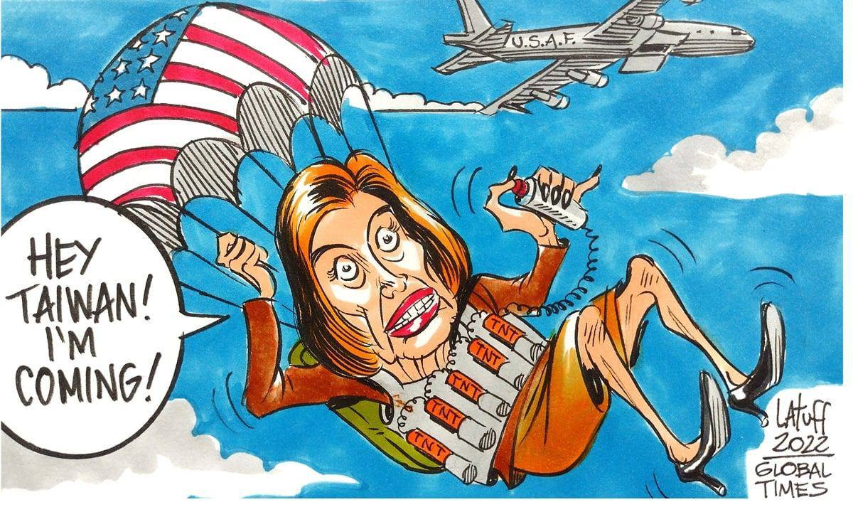 Нэнси Пелоси и её полёт на Тайвань: Сеть отреагировала мемами и карикатурами - 1 - изображение