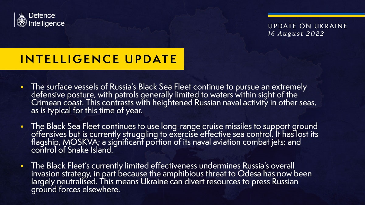 Украина подорвала стратегию вторжения РФ, ограничив эффективность её флота — британская разведка - 1 - изображение