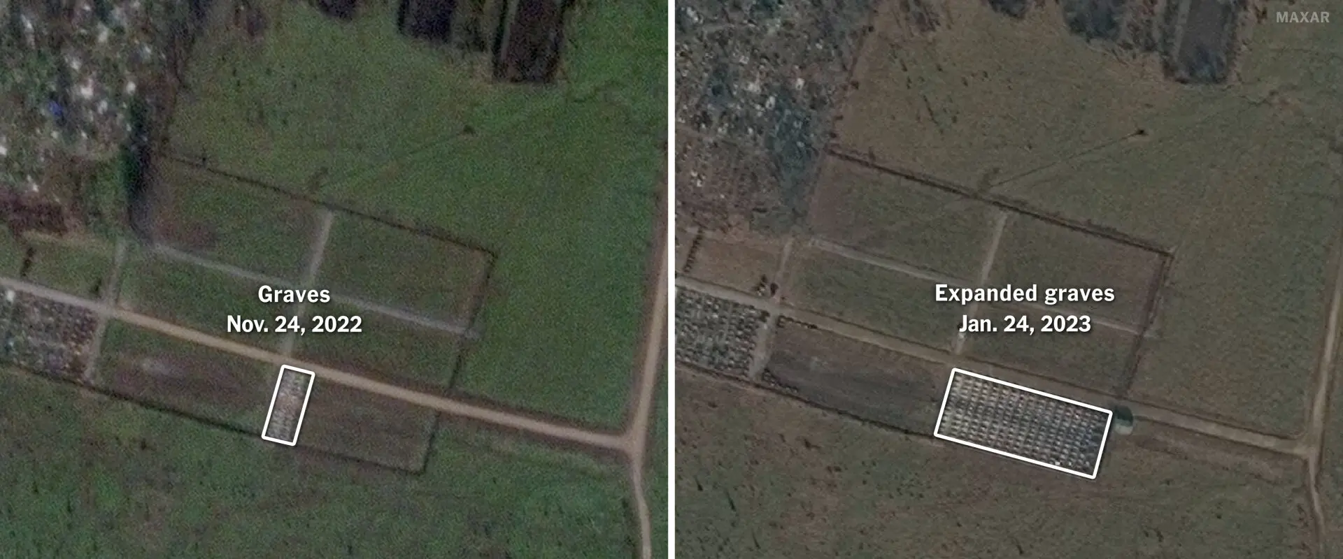 NYT: количество могил на кладбище ЧВК «Вагнера» на Кубани увеличилось в семь раз - 1 - изображение