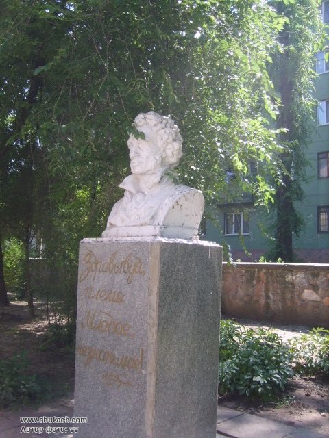 В Запорожье снесли бюст Пушкина, расположенный у школы (фото) - 2 - изображение