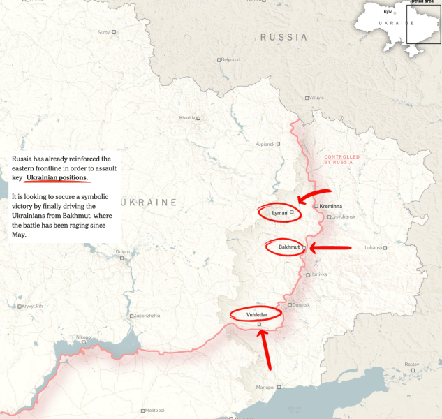 NYT: Россия может открыть новый фронт в двух областях для отвлечения ВСУ от Донбасса (инфографика) - 2 - изображение