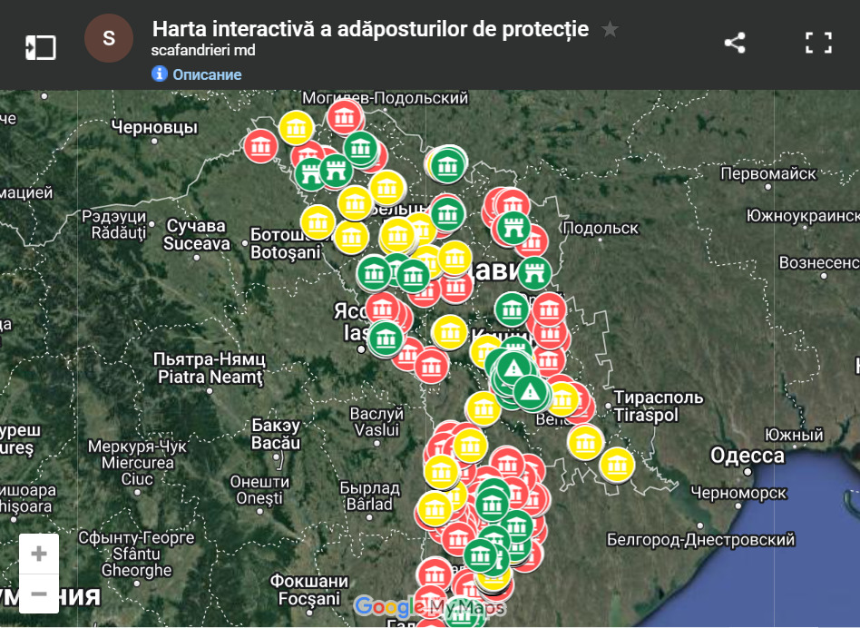 «Поделены на две категории». В Молдове создали интерактивную карту укрытий - 1 - изображение
